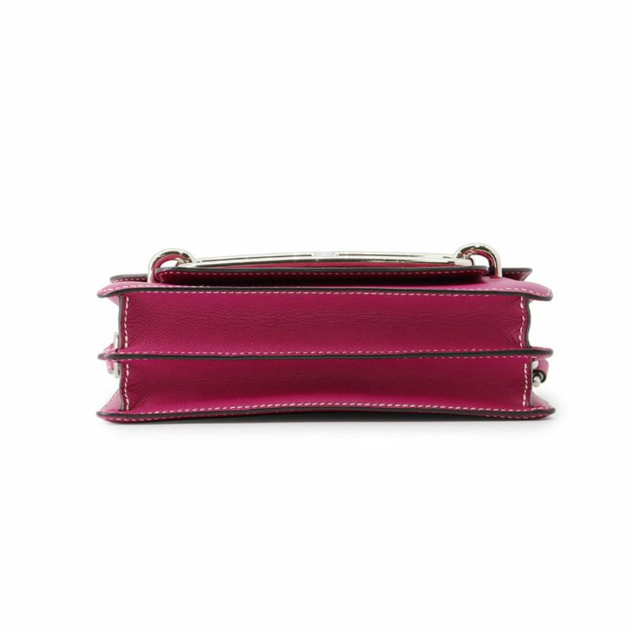 Hermes Sac Lauris 23 玫瑰紫 Evercolor A 印章 HERMES 手提包-2
