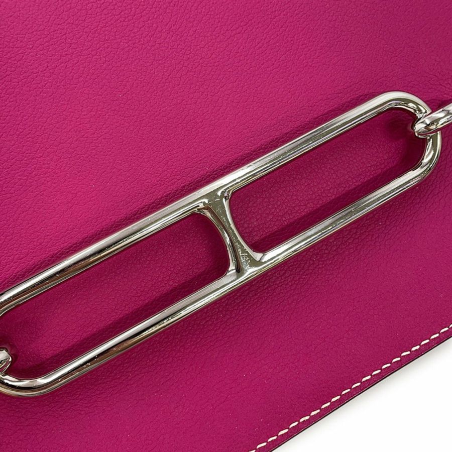Hermes Sac Lauris 23 玫瑰紫 Evercolor A 印章 HERMES 手提包-5