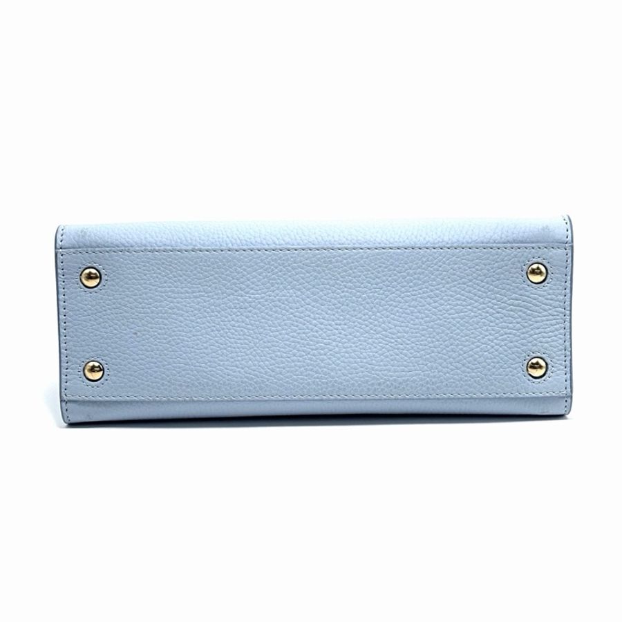 【威選精品】👜 BURBERRY Frances 藍色金扣 手提/肩背/斜背包-7