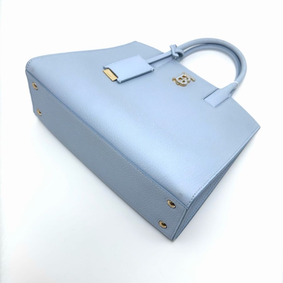 【威選精品】👜 BURBERRY Frances 藍色金扣 手提/肩背/斜背包-8