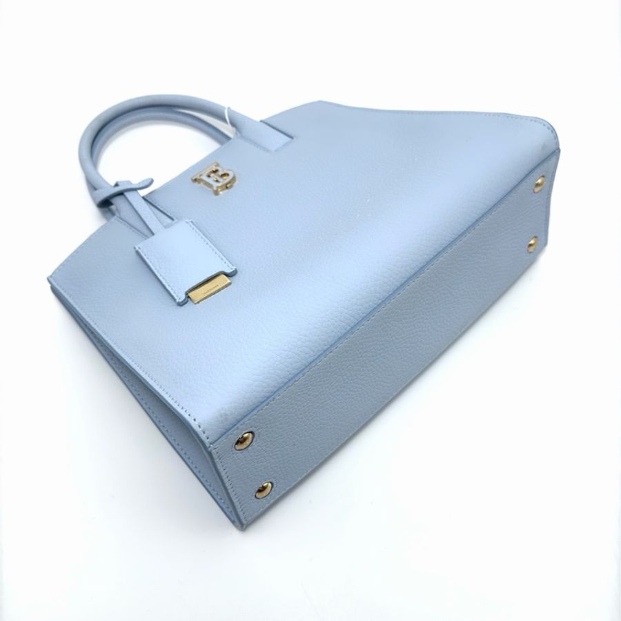 【威選精品】👜 BURBERRY Frances 藍色金扣 手提/肩背/斜背包-9