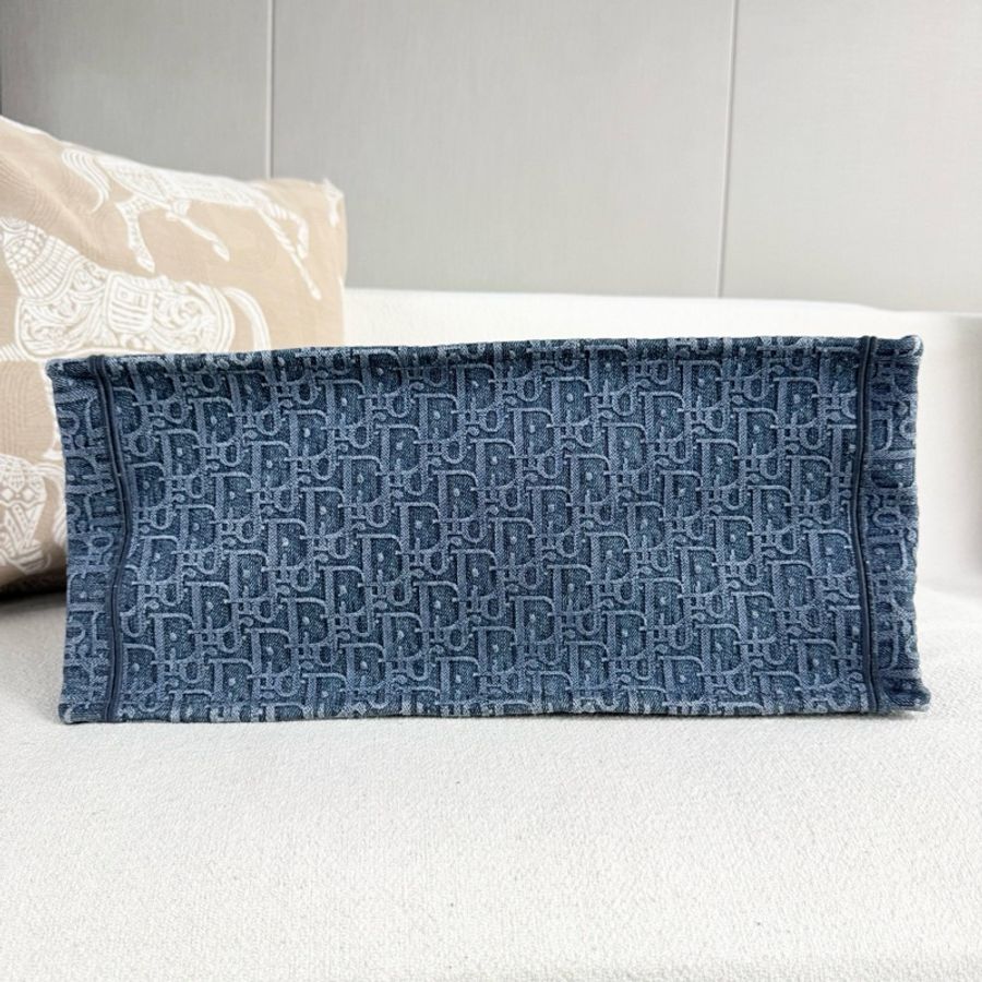 Dior • 經典牛仔刺繡老花Book Tote 大號托特 🈶保卡-5