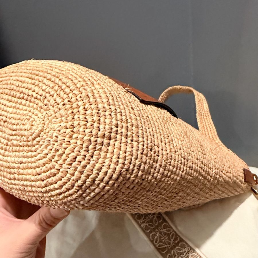 Loewe Slit mini 草編包 托特包 斜背包-16