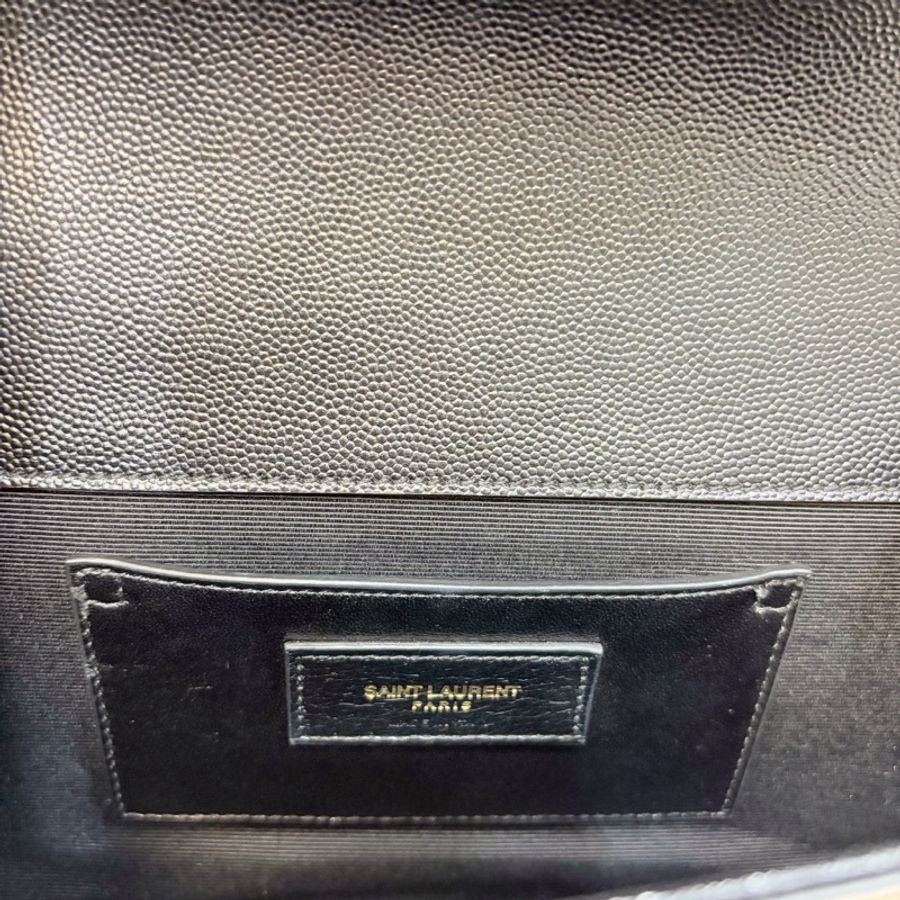 Saint Laurent YSL 黑色 粒面牛皮 Kate 中型 鍊條包 肩背包 斜背包 金釦 364021-14