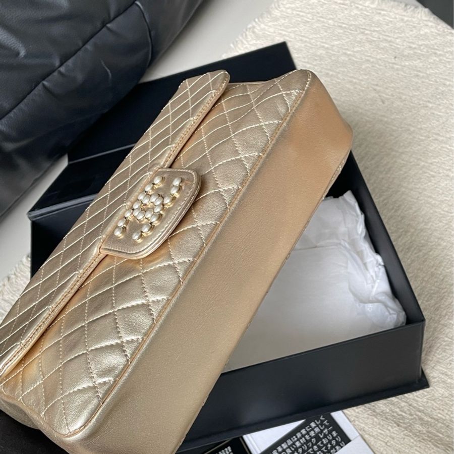 Chanel • 威斯敏斯特系列香檳金珍珠鏈條Cf 🈶保卡-7