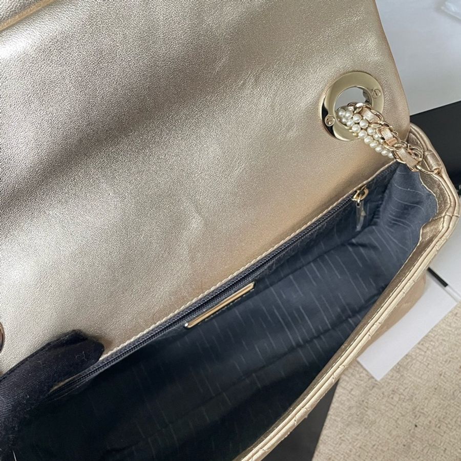 Chanel • 威斯敏斯特系列香檳金珍珠鏈條Cf 🈶保卡-8