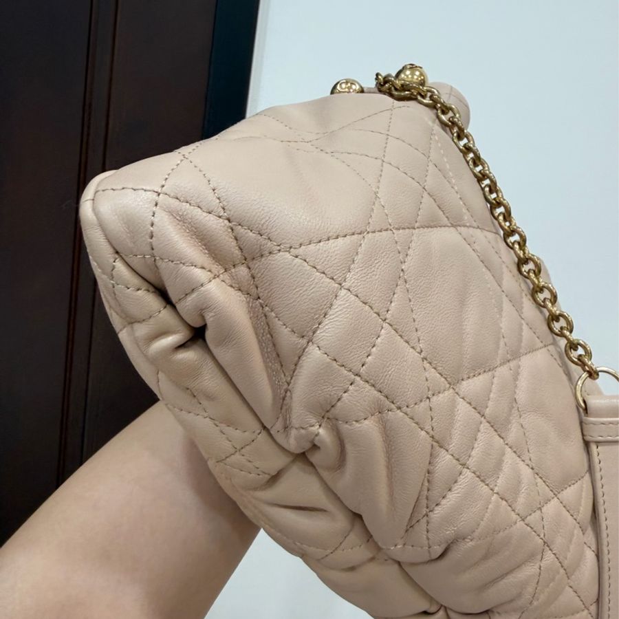Dior 迪奧Summer系列 AMMI 裸色 雙金球 餃子包 斜背包 肩背包 手提包-18