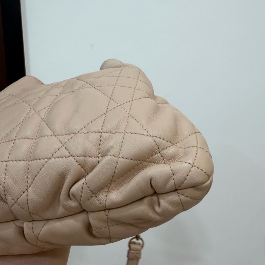 Dior 迪奧Summer系列 AMMI 裸色 雙金球 餃子包 斜背包 肩背包 手提包-19