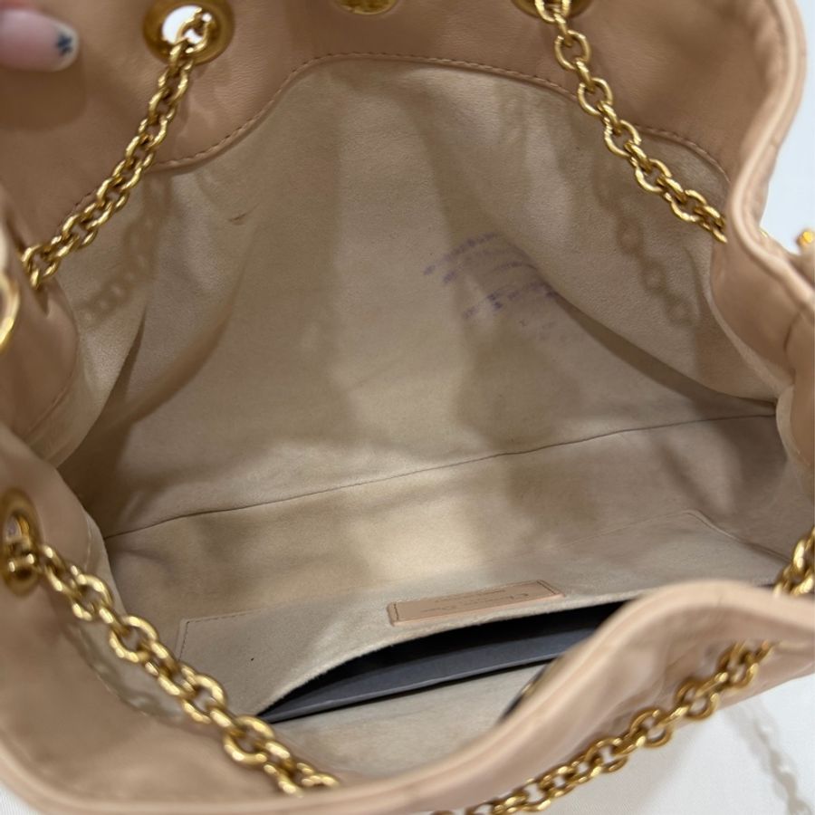 Dior 迪奧Summer系列 AMMI 裸色 雙金球 餃子包 斜背包 肩背包 手提包-24
