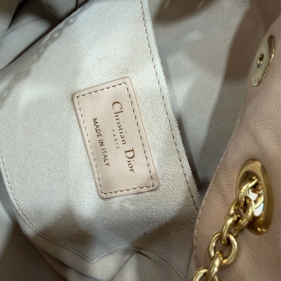 Dior 迪奧Summer系列 AMMI 裸色 雙金球 餃子包 斜背包 肩背包 手提包-26