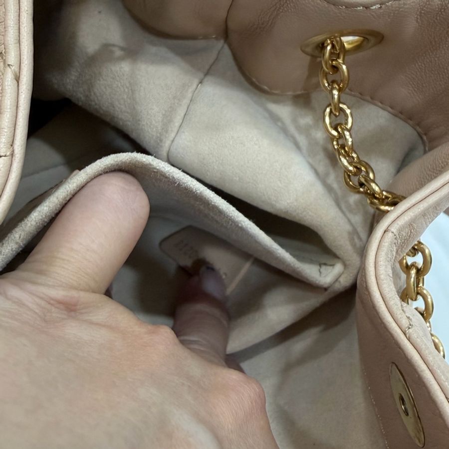 Dior 迪奧Summer系列 AMMI 裸色 雙金球 餃子包 斜背包 肩背包 手提包-27