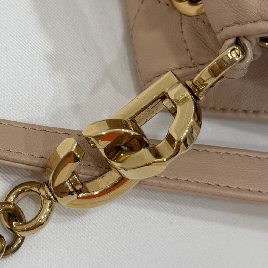 Dior 迪奧Summer系列 AMMI 裸色 雙金球 餃子包 斜背包 肩背包 手提包-38