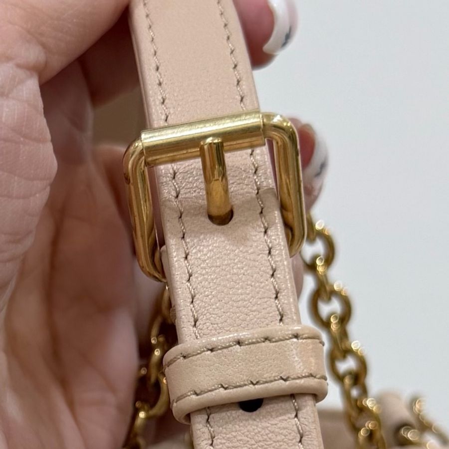 Dior 迪奧Summer系列 AMMI 裸色 雙金球 餃子包 斜背包 肩背包 手提包-39