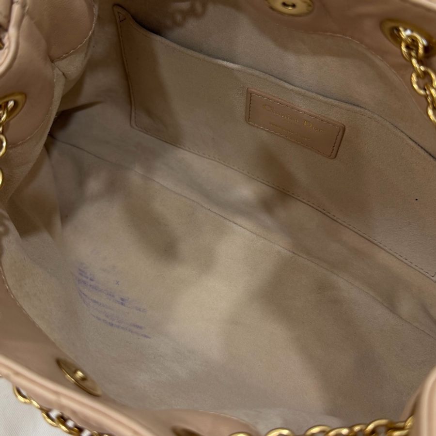 Dior 迪奧Summer系列 AMMI 裸色 雙金球 餃子包 斜背包 肩背包 手提包-40