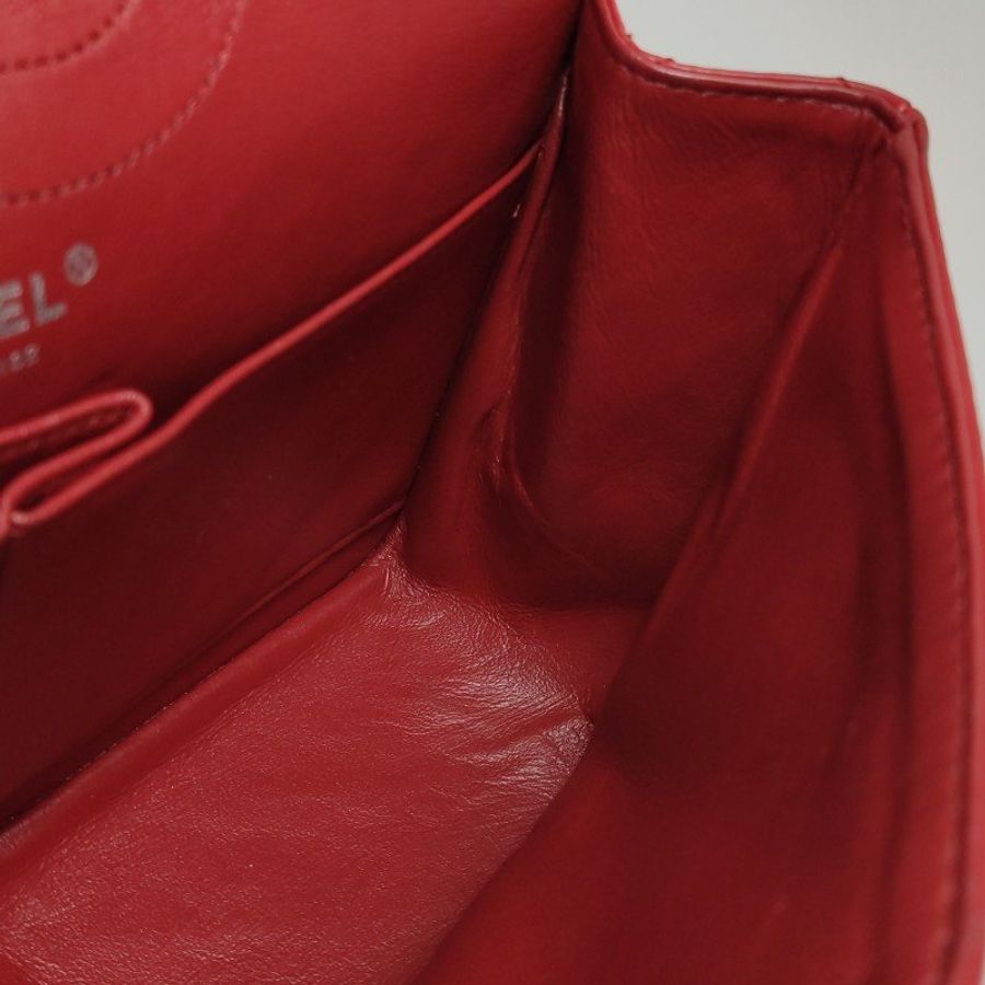 Chanel 2.55 Flag Bag 季節限定款大牛皮菱格絎縫長方形旋扣單肩包-31