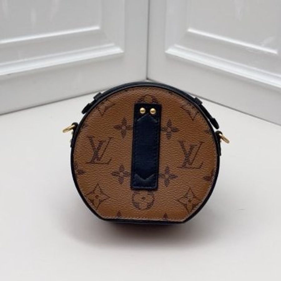 芯片款 路易威登/Louis Vuitton 老花mini硬圓餅斜背包-1
