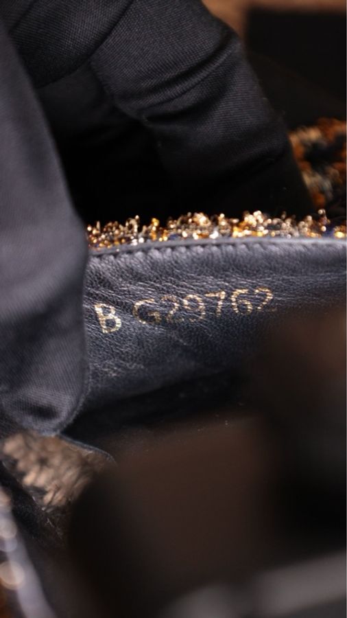 Chanel 18年黑金cc粗花呢编织渔夫鞋-16
