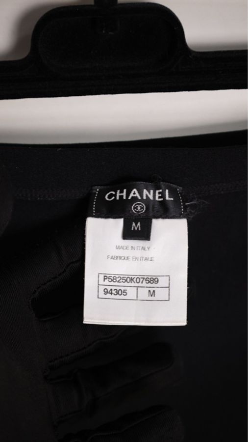 Chanel 18年黑色cc紧身长裤-26