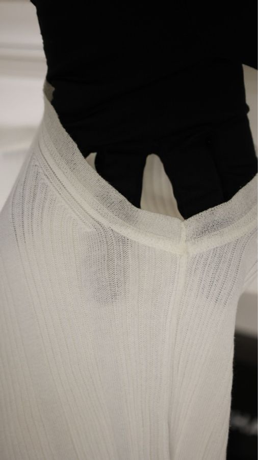 Chanel 07年白色针织无袖背心上衣-20