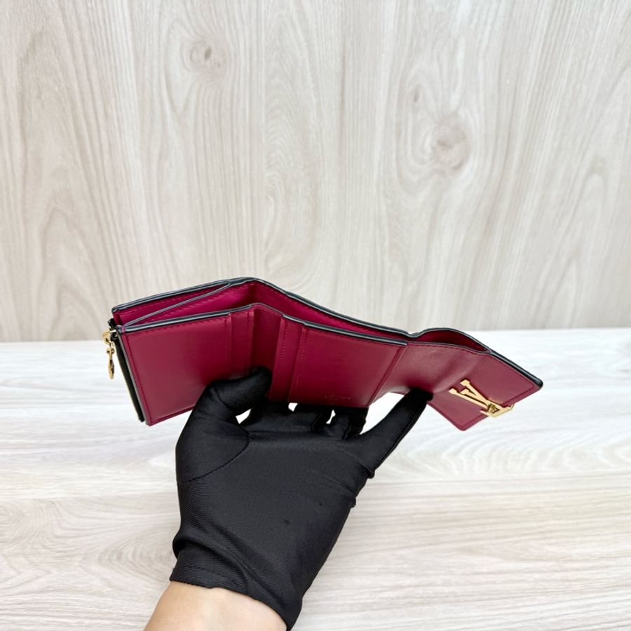 LV🤍黑色牛皮Capucines XS三折短夾M68587-7
