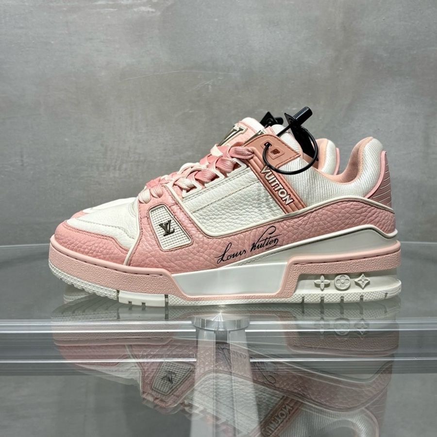 路易威登/Louis Vuitton LV Trainer 白粉 尺碼/UK3 37碼-1