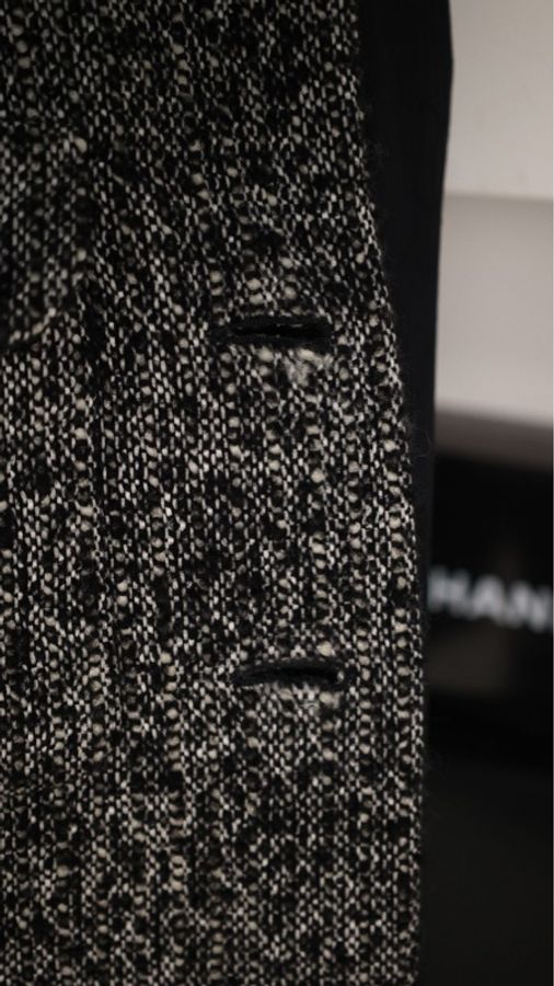 Chanel 14年达拉斯系列黑白雪花两口袋上衣外套-45
