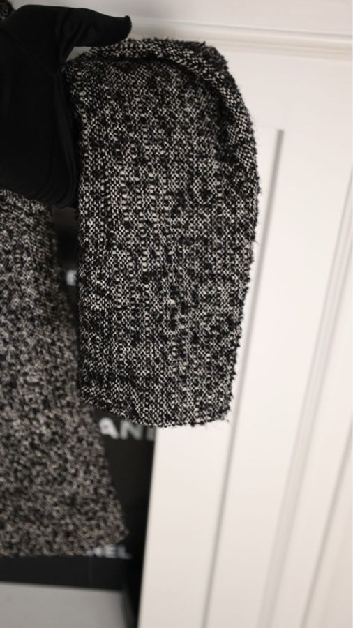 Chanel 14年达拉斯系列黑白雪花两口袋上衣外套-47