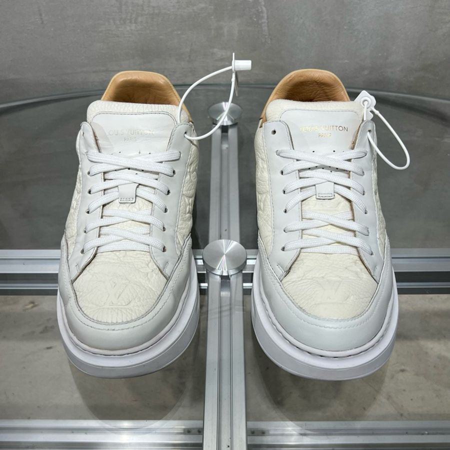 路易威登/Louis Vuitton LV Beverly Hills 白色浮雕板鞋 尺碼/UK5.5 39.5碼-1