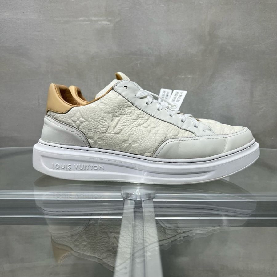 路易威登/Louis Vuitton LV Beverly Hills 白色浮雕板鞋 尺碼/UK5.5 39.5碼-2
