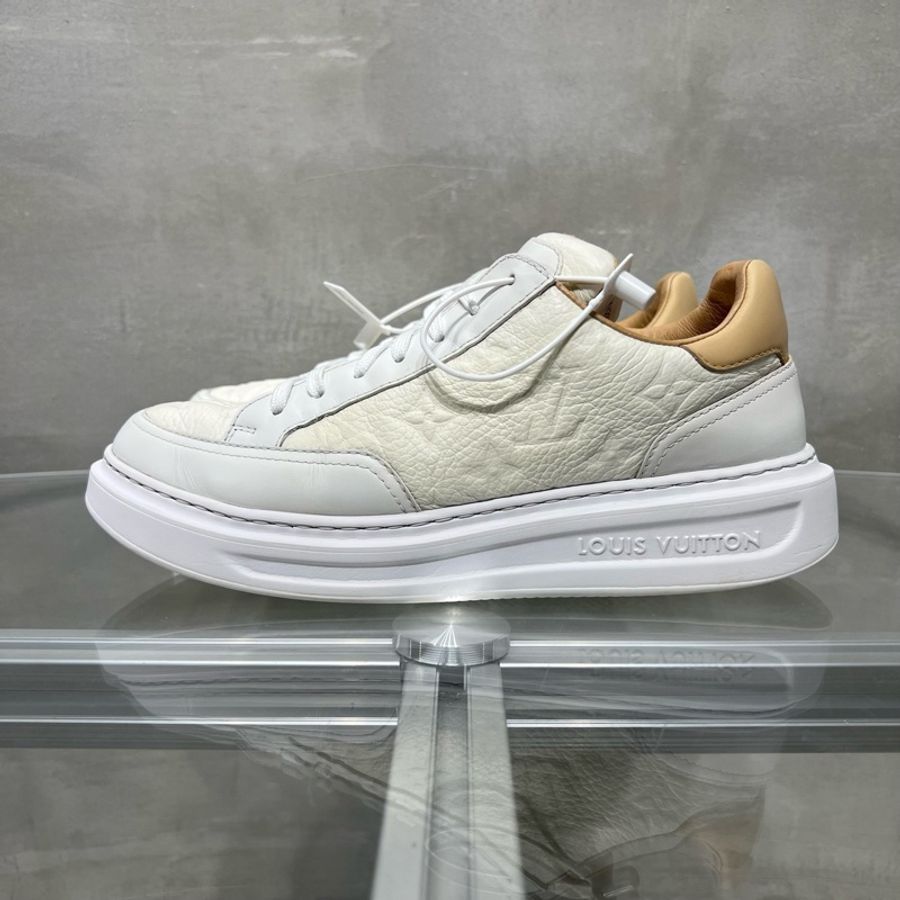 路易威登/Louis Vuitton LV Beverly Hills 白色浮雕板鞋 尺碼/UK5.5 39.5碼-3