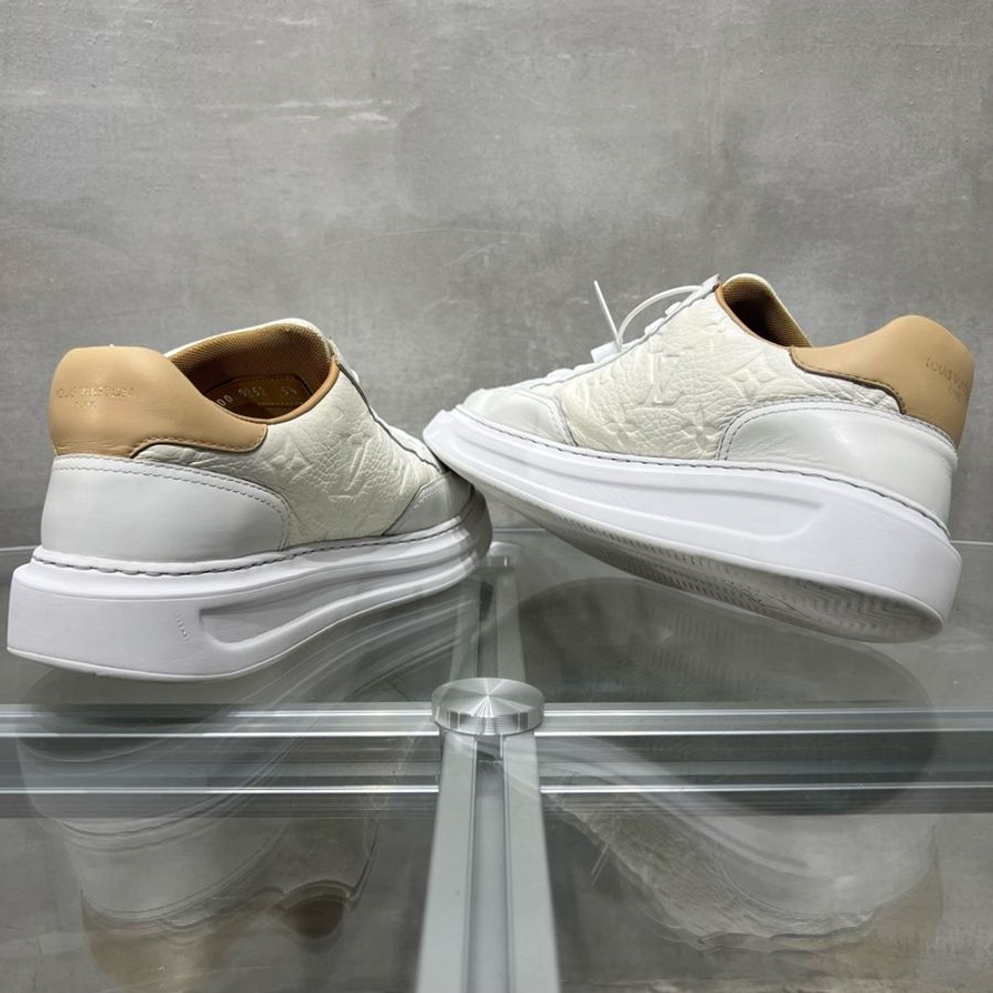 路易威登/Louis Vuitton LV Beverly Hills 白色浮雕板鞋 尺碼/UK5.5 39.5碼-4