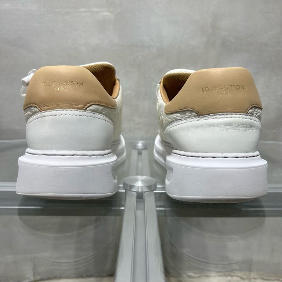 路易威登/Louis Vuitton LV Beverly Hills 白色浮雕板鞋 尺碼/UK5.5 39.5碼-5
