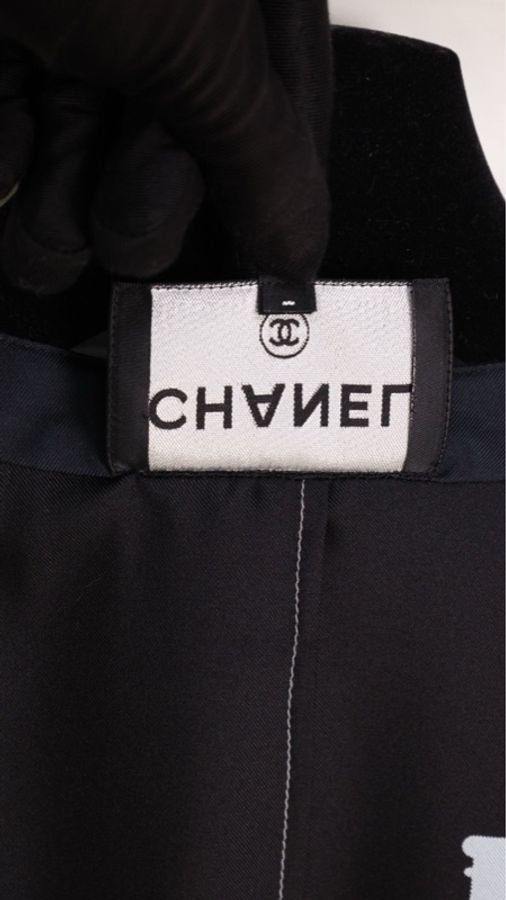 Chanel 20S屋顶系列秀款蓝白渐变真丝字母上衣外套-33