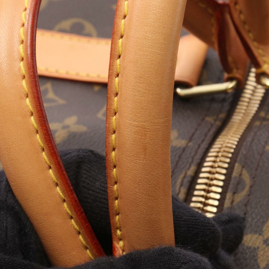 路易威登 Keepall 50 旅行手提包 M41426 Monogram 皮革 棕色 二手-6
