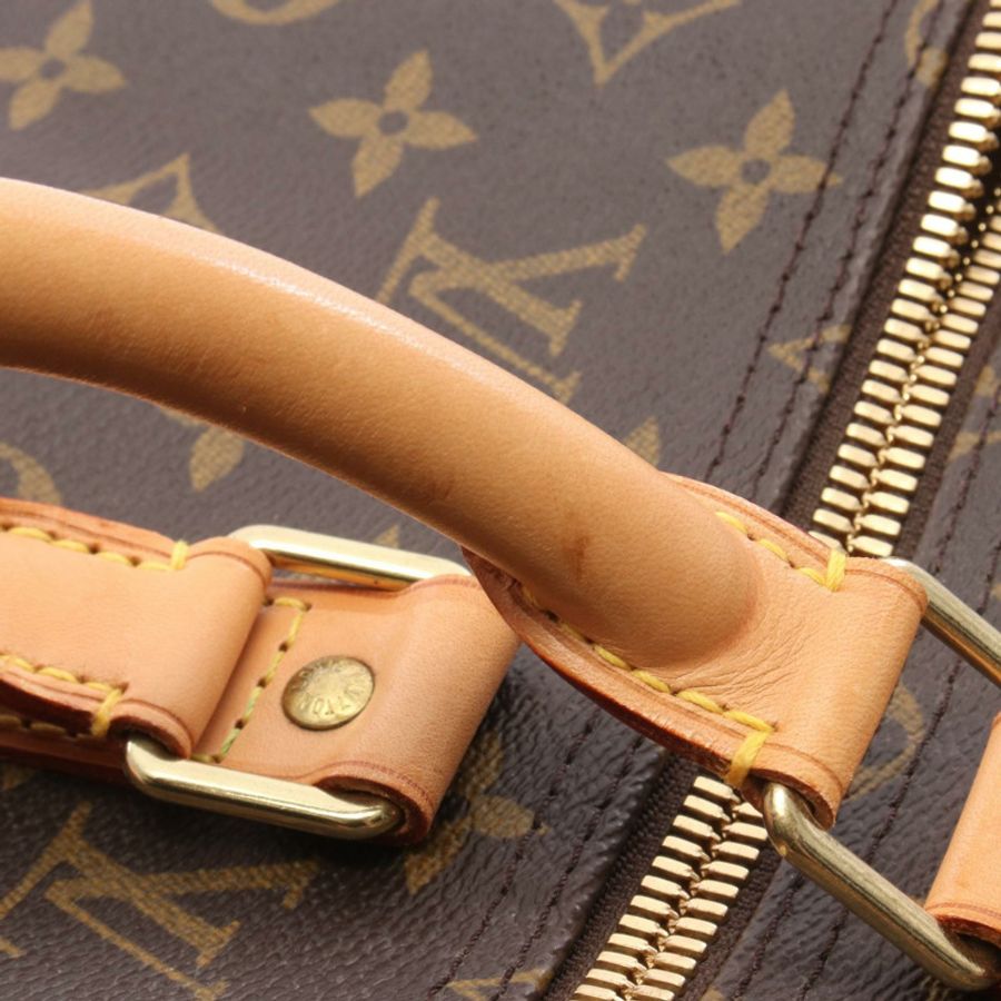路易威登 Keepall 50 旅行手提包 M41426 Monogram 皮革 棕色 二手-7