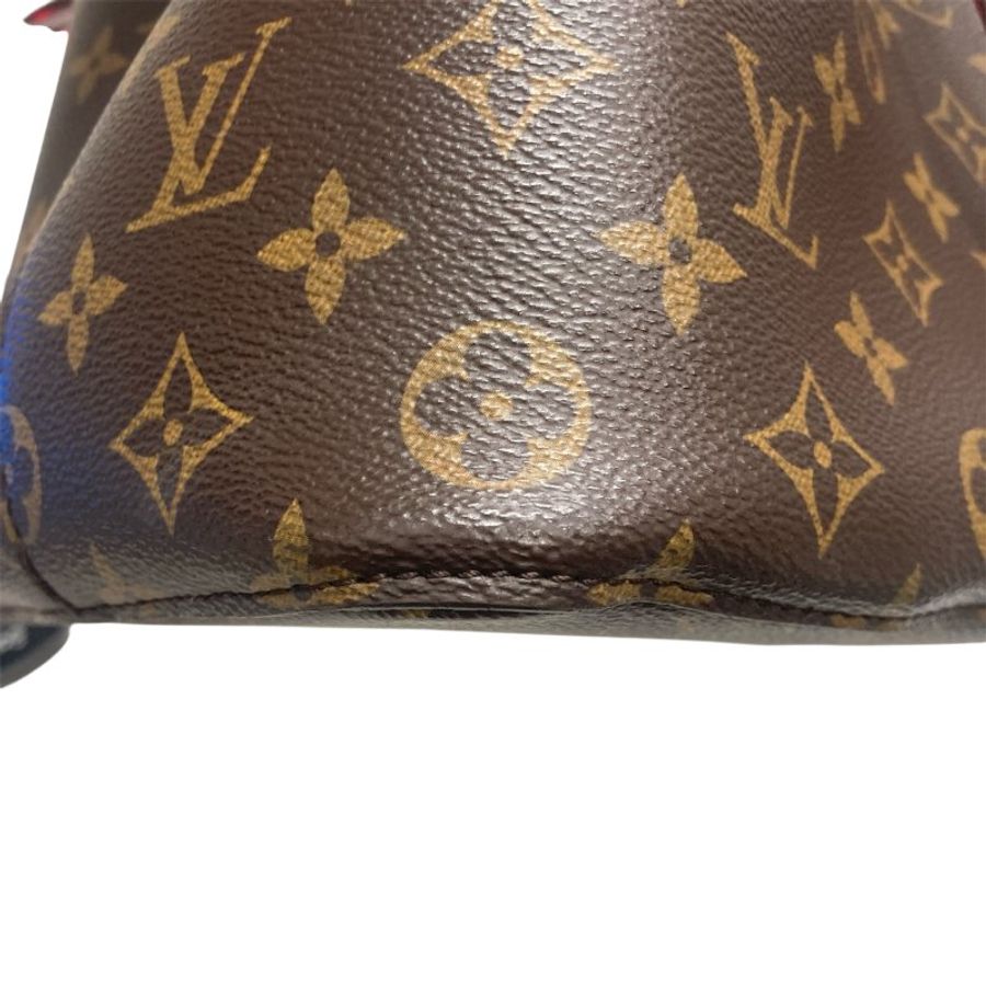 LOUIS VUITTON NÉONOÉ MM 水桶包 深棕色 帆布 金釦-7