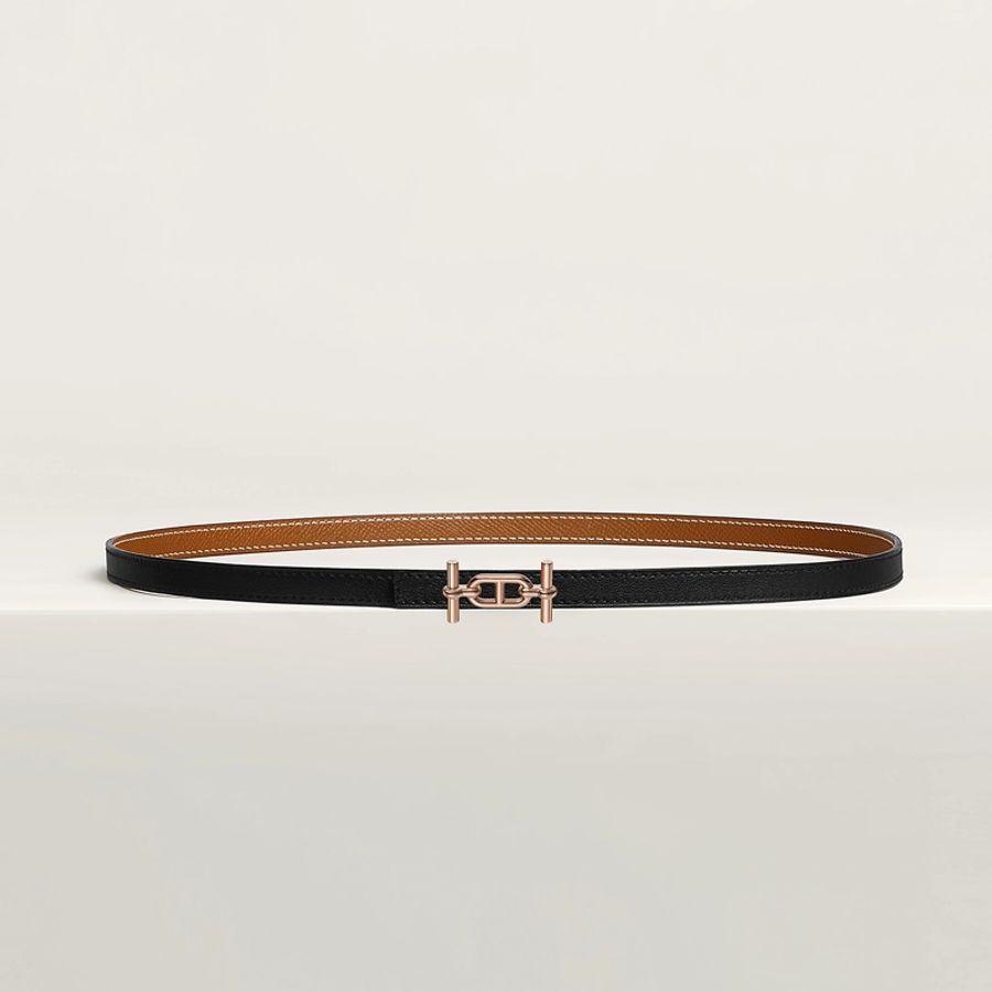 全新Hermès Ancre皮帶釦 雙面皮腰帶 13 mm-0