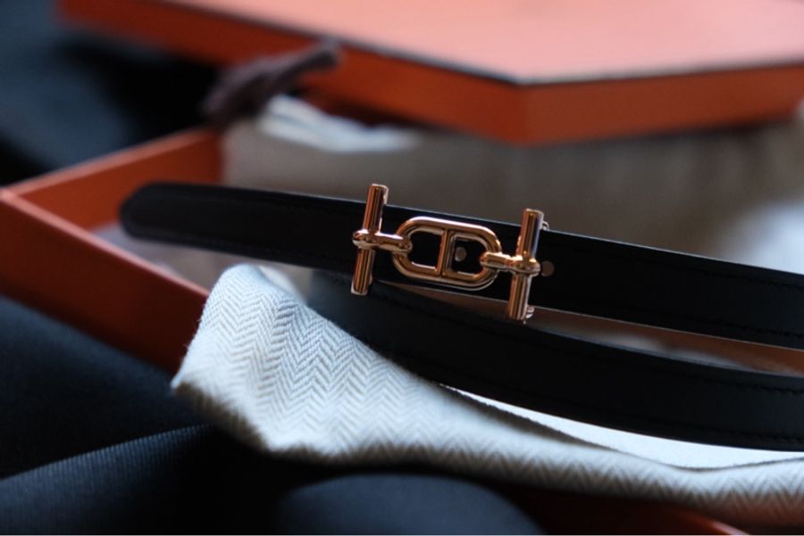 全新Hermès Ancre皮帶釦 雙面皮腰帶 13 mm-3