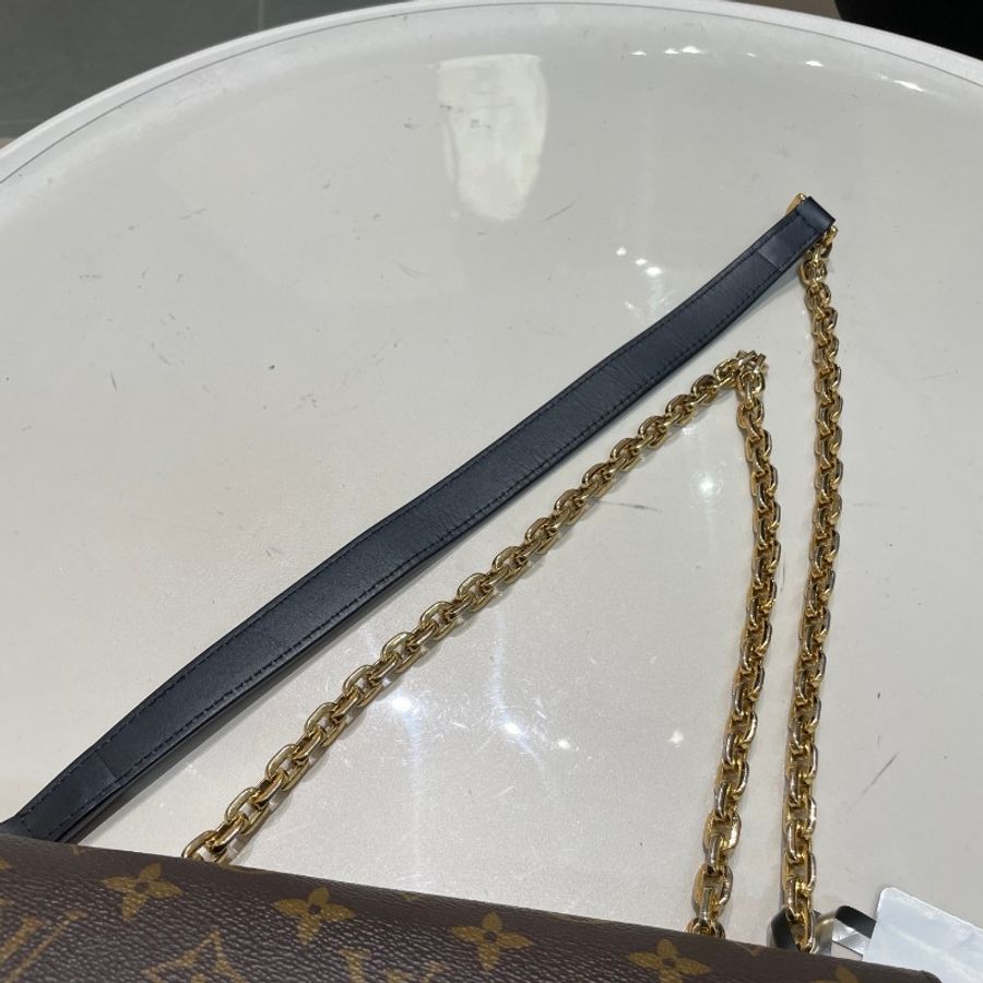 芯片款LV路易威登MARCEAU黑金老花马尔索单肩链条包16*20*6-11