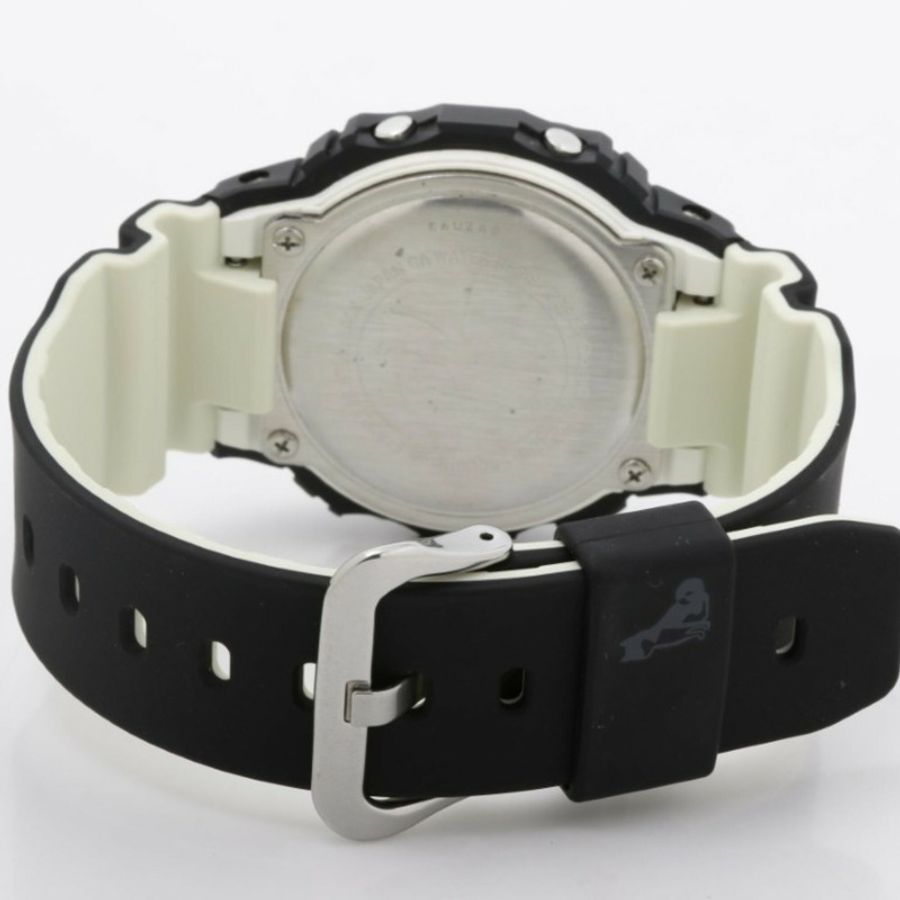卡西歐 G-SHOCK 5600 系列 DW-5600SHB-1JR 白色/黑色樹脂男士數位手錶-4