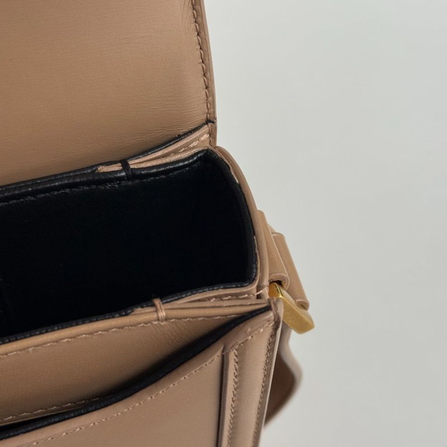 99新🆕 Burberry 博柏利 TB Bag 棕色銀釦-9
