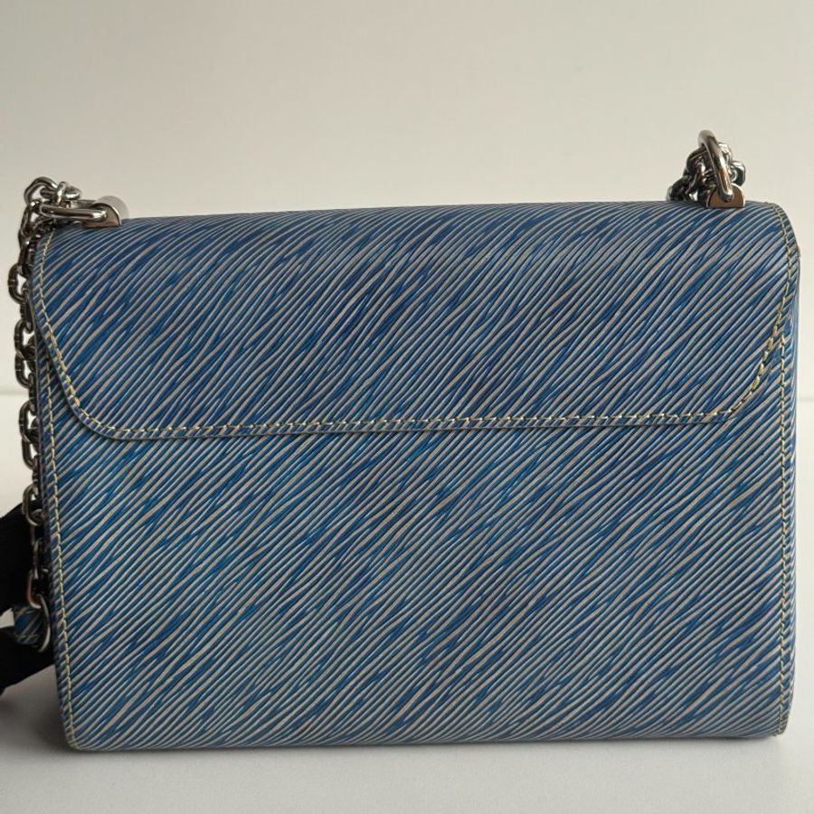 98新💙 Louis Vuitton LV 路易威登 Twist MM Epi Denim 淺藍色水波紋-8