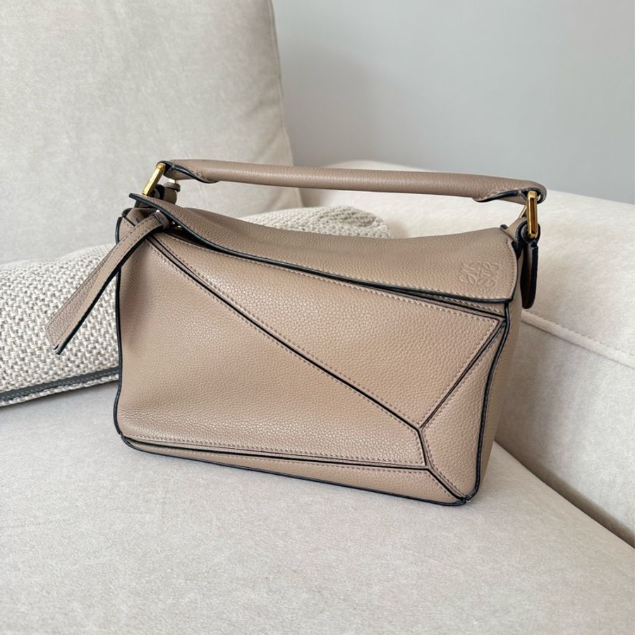 Loewe puzzle small 沙色(小號）附內襯-5
