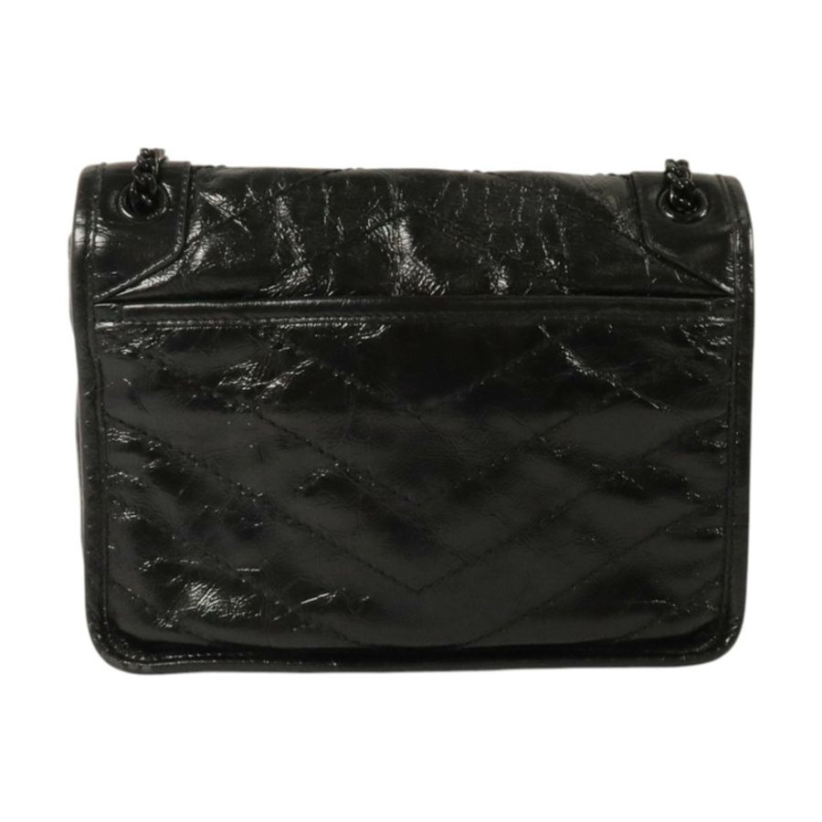 SAINT LAURENT 牛皮皮革Niki Baby銀扣鏈帶肩背袋-1