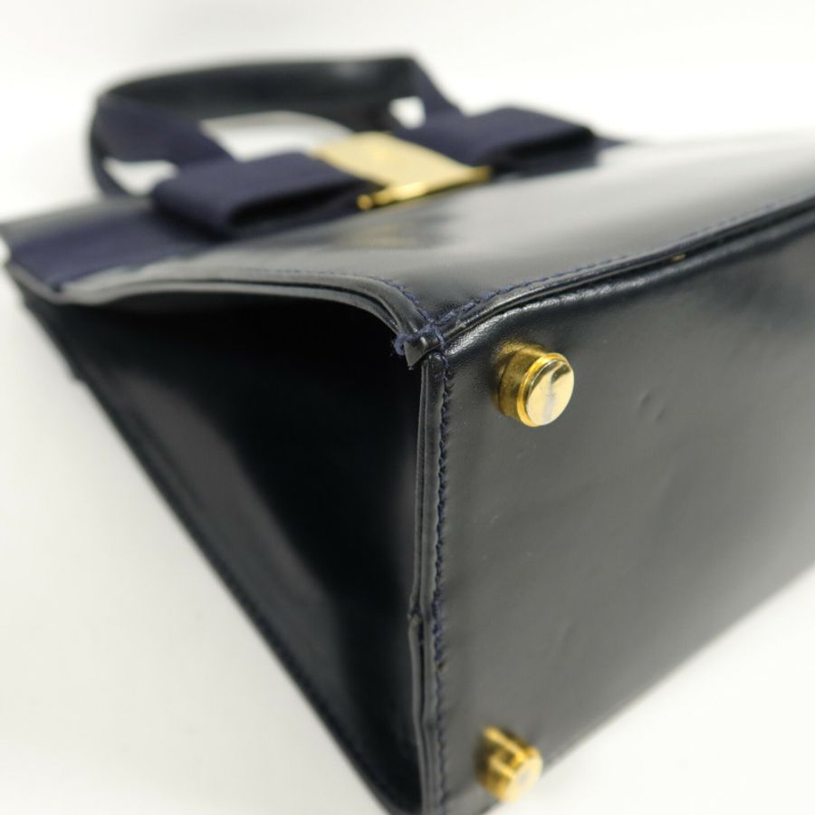 Salvatore Ferragamo 牛皮皮革Vara Ribbon手挽肩背兩用袋-11