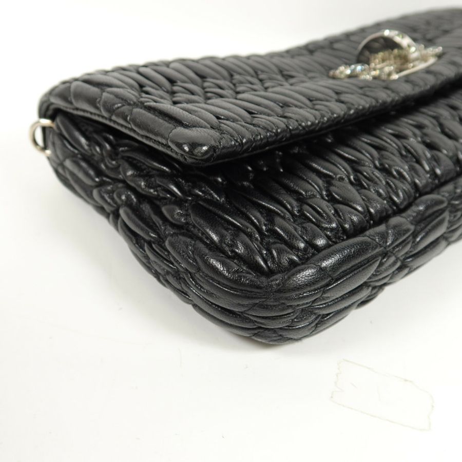 Miu Miu 羊皮皮革Shoulder Bag鏈帶肩背袋-12