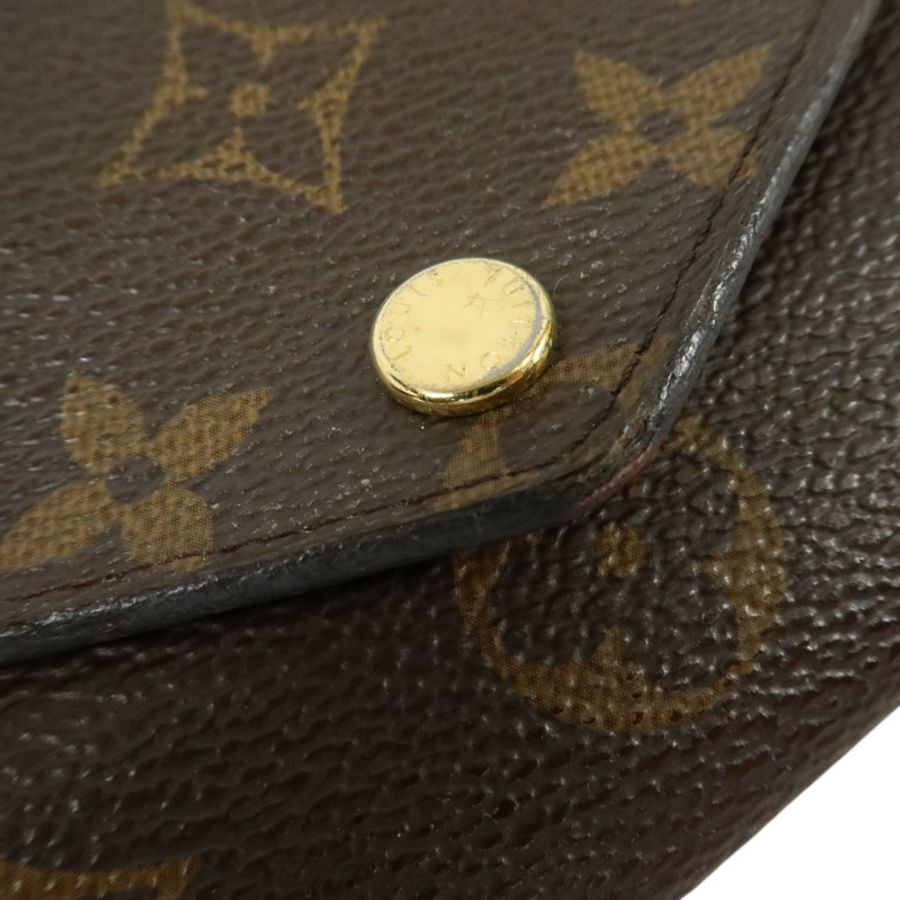 LOUIS VUITTON Monogram Jeanne Wallet金扣長錢包-7