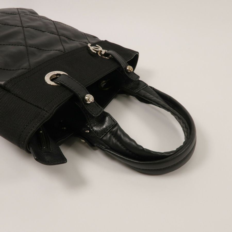 CHANEL 帆布/尼龍Tote Bag肩背袋-9