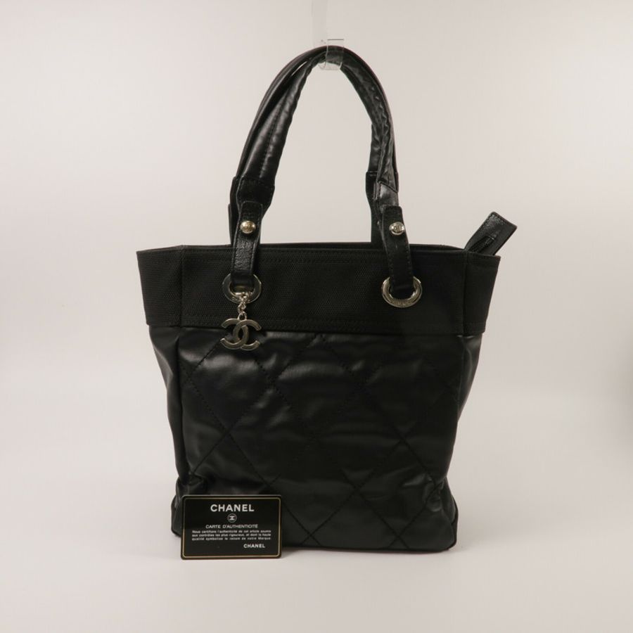 CHANEL 帆布/尼龍Tote Bag肩背袋-10