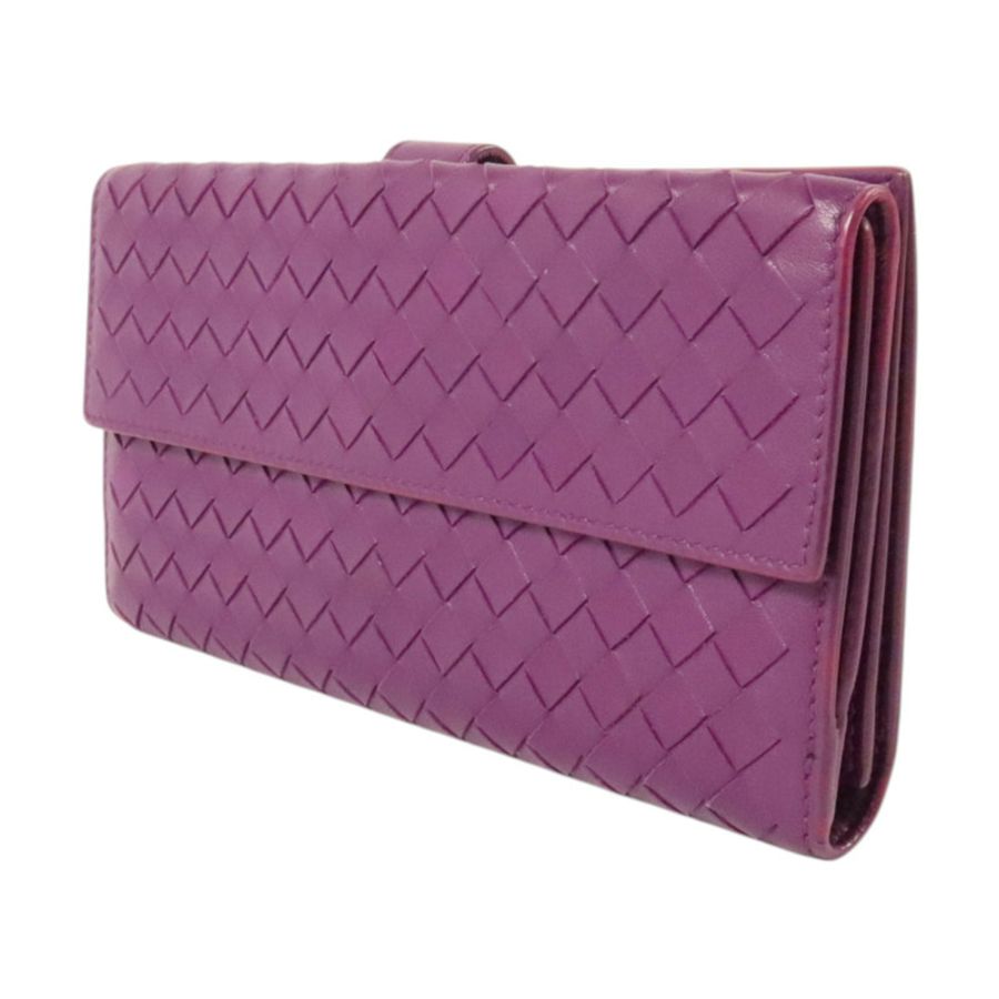 BOTTEGA VENETA 織紋皮革Long Wallet長錢包-2
